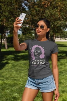 Melanin Glow Tee - Black
