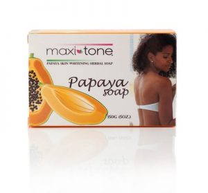 Maxi-Tone® Papaya Skin Whitening Herbal Soap (5 oz.)