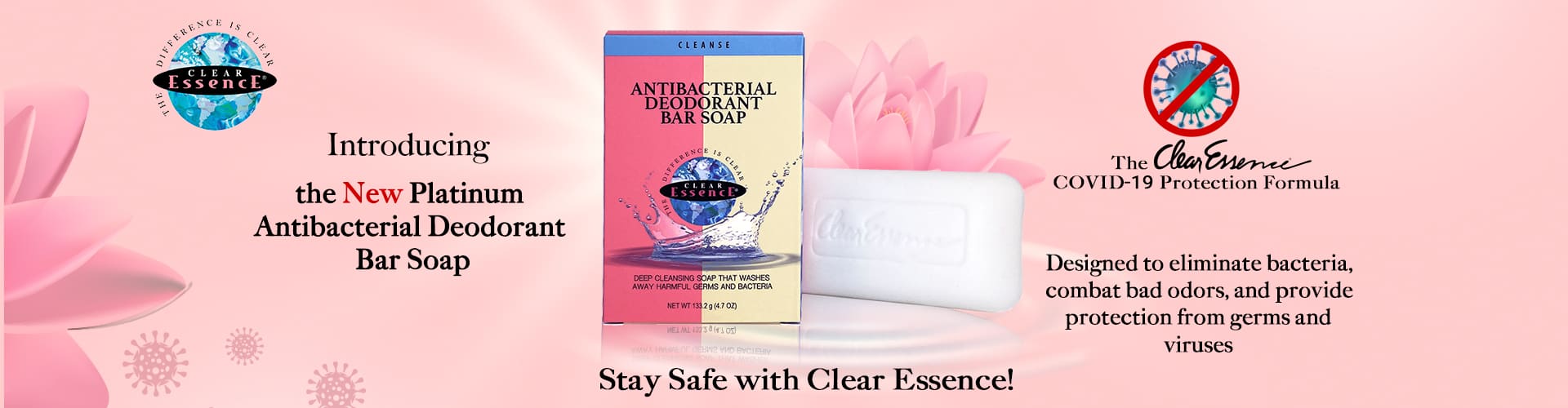 Clear Essence Platinum Anti-Bacterial Deodorant Soap